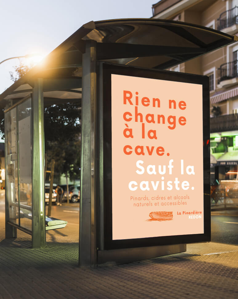 Campagne affichage caviste à Redon